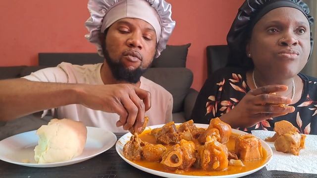 ASMR FOOD MUKBANG OGBONO SOUP AND FUFU смотреть онлайн