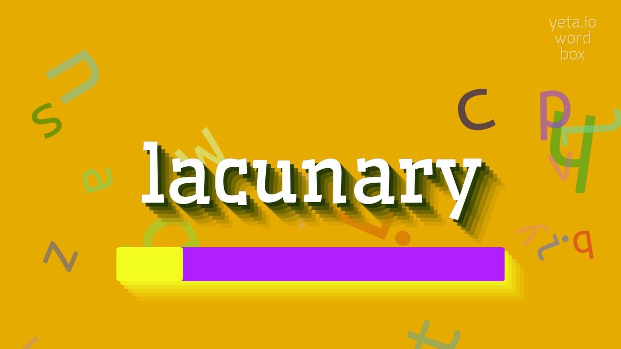 HOW TO PRONOUNCE LACUNARY? #lacunary смотреть онлайн