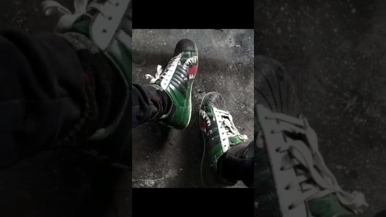ADIDAS SUPERSTAR CUSTOM BAPE SHARK смотреть онлайн