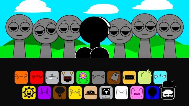 Incredibox - Sprunki But Everyone Gyat INCLUDED Mr.Black (new meme mod) смотреть онлайн