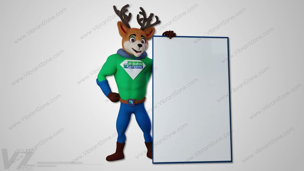 Shiksha Reform 3D Mascot Wiipor Poses смотреть онлайн