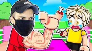 стал сильнее в АРМРЕСТЛИНГ симулятор роблокс...