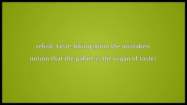 Palate Meaning смотреть онлайн