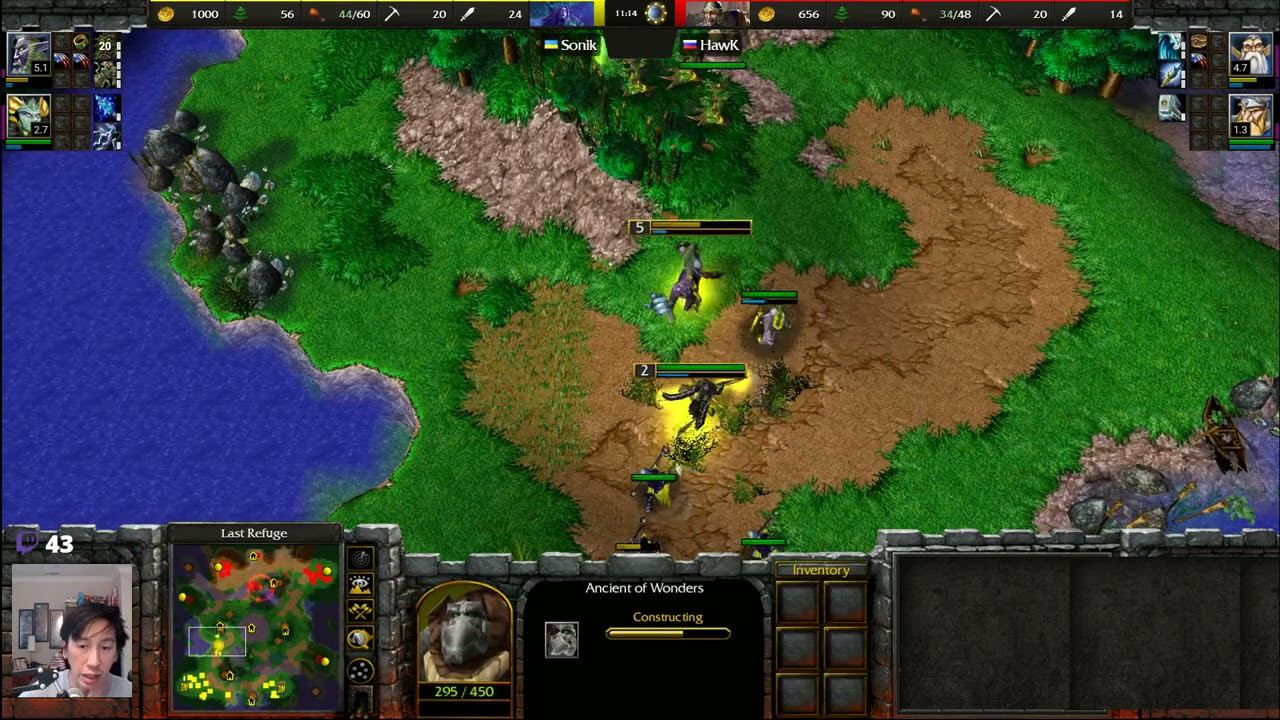 Hawk (HU) vs Sonik (NE) - WarCraft 3 - WC3165 смотреть онлайн