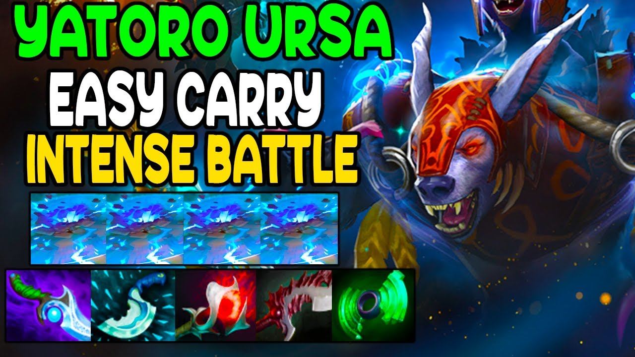 YATORO CARRY URSA - EASY CARRY - INTENSE BATTLE - DOTA 2 GAMEPLAY смотреть онлайн