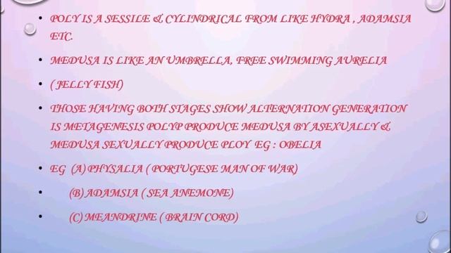 Animal Kingdom | Phylum - Coelenterata [Cnidaria] | Detailed Explanation | Representation | Part 3 смотреть онлайн