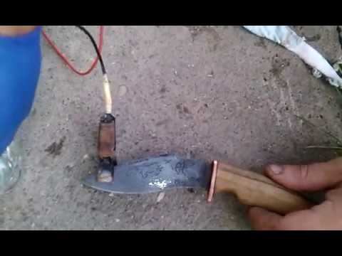 Цинкую нож!методом гальваники! смотреть онлайн