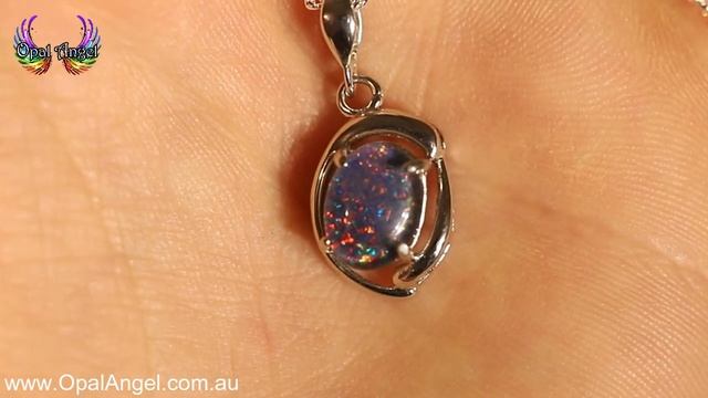 Opal Triplet Sterling Silver Pendant смотреть онлайн