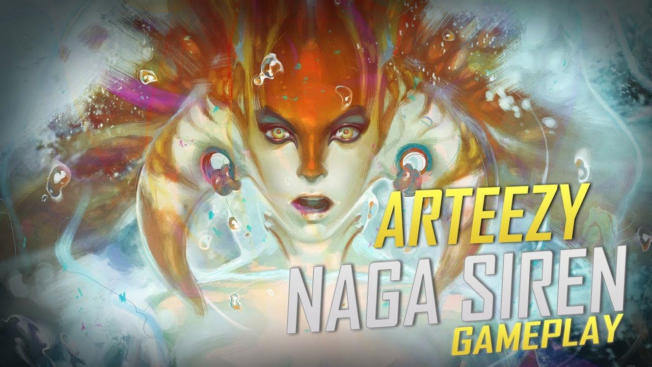 Arteezy playing Naga Siren (Gameplay) смотреть онлайн