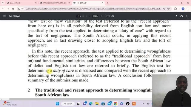 PVL3703 LAW OF DELICT REVISION смотреть онлайн