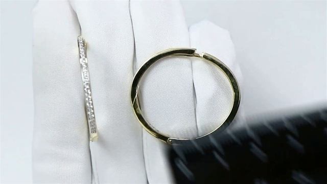 Серьги из лимонного золота Александра с фианитом с559сл смотреть онлайн