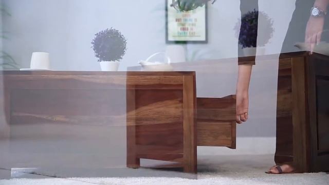 Coffee Table - GIdeon Coffee Table Online @ Wooden Street смотреть онлайн