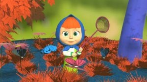 Маша и Медведь - Раскраска | Красочный мультфильм для детей