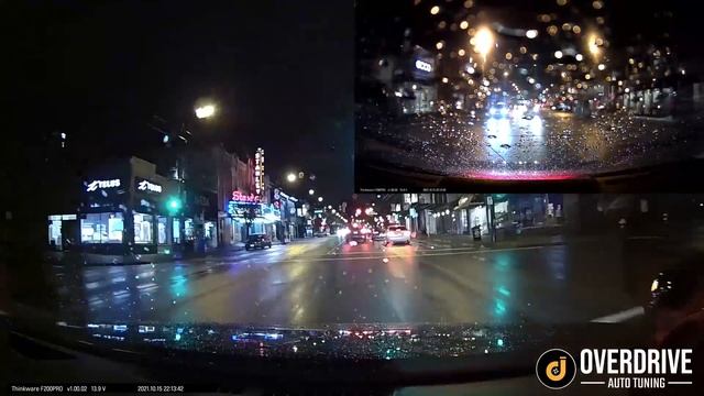 Thinkware F200 Pro Sample Video (Overdrive Auto Tuning)