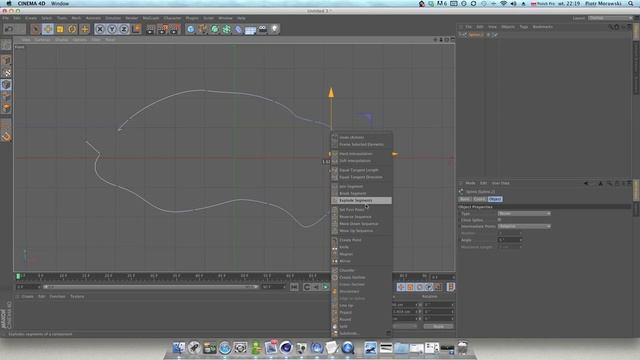Splines in Cinema 4D connecting, continue end close spline Tutorial смотреть онлайн