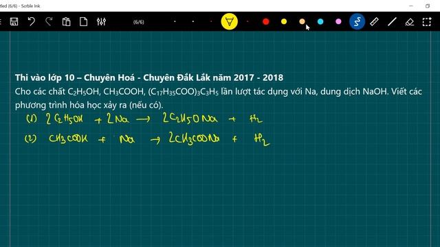 Cho các chất C2H5OH, CH3COOH, (C17H35COO)3C3H5 lần lượt tác dụng với Na, dung dịch NaOH. Viết các смотреть онлайн