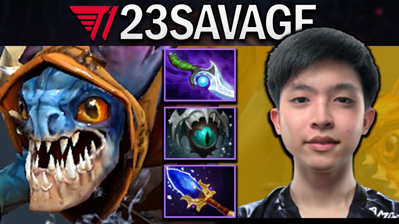 T1.23SAVAGE UNTOUCHABLE SLARK WITH AGHANIMS-DIFFUSAL - DOTA 2 GAMEPLAY смотреть онлайн