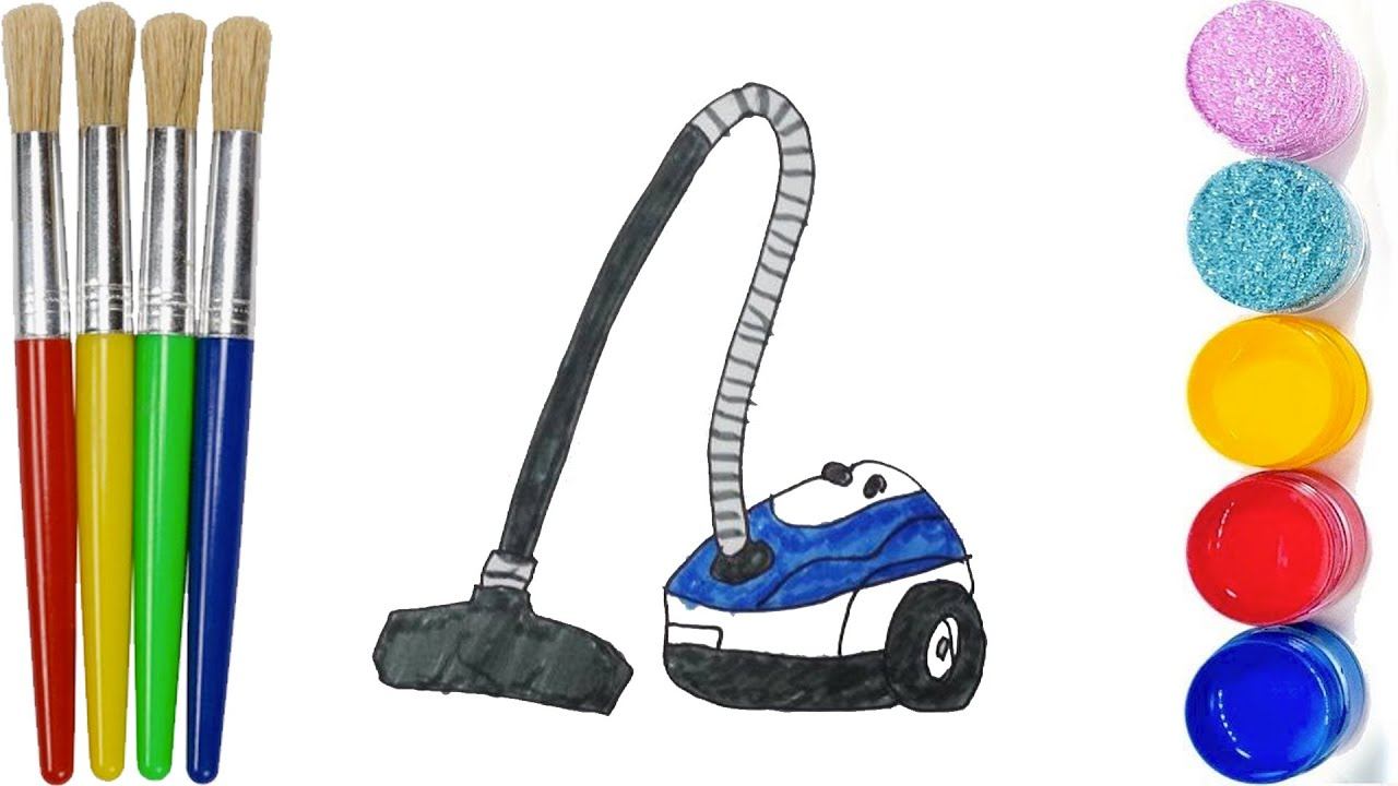 Bolalar uchun chang yutgich chizish | Drawing vacuum cleaner for children смотреть онлайн