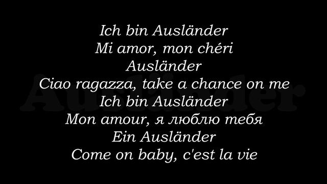 Rammstein - Ausländer (Lyrics) смотреть онлайн