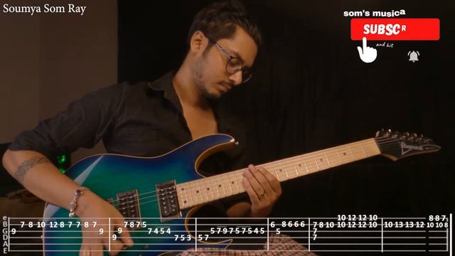 Priyotama Mone Rekho || Kumar Sanu || Guitar Lesson || Soumya Som Ray смотреть онлайн