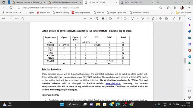 Phd Admission NIT Uttarakhand| NIT Uttarakhand PhD Admission 2023-24| Last Date: 31-01-23 смотреть онлайн