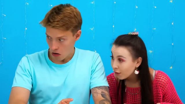 Челлендж с Синей Едой | Битвы с Едой от DaDaDa Challenge