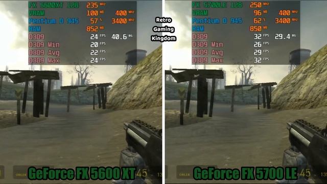 GeForce FX 5600 XT Vs GeForce FX 5700 LE - Both 128 Bit Test In 13 Games (Capture Card)