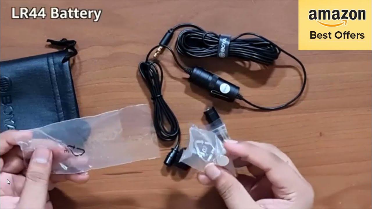 Boya BYM1 Omnidirectional Lavalier Condenser Microphone with 20ft Audio Cable (Black) смотреть онлайн