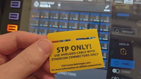Настройка Behringer WING rack compact + SD16 SD 8 Подключаем стедж бокс, тестирует кабель