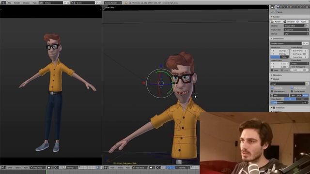 Posing Vincent - Advanced Rigging - Blender Studio смотреть онлайн