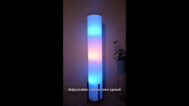 Amumo color changing modern floor lamp 61 inches with 3 led smart color bulbs смотреть онлайн