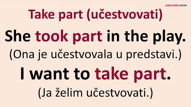 Kada TAKE ne znači UZETI | Engleski jezik смотреть онлайн