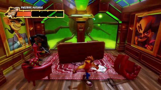 Crash Bandicoot 1 (N. Sane Trilogy) 100% Walkthrough Part 27: Pinstripe Potoroo Boss Fight смотреть онлайн