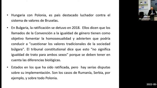 Conferencia Cuestiones De Género En Europa. Por Misa Djurkovic