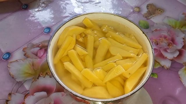 Уй шартында картошка фри жасайбыз. Хрустящие картошка фри. смотреть онлайн
