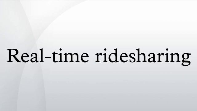 Real-time ridesharing смотреть онлайн