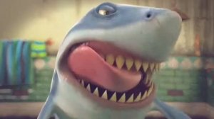 Акула чистит зубы
