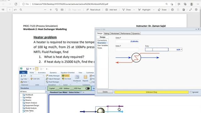 Process Modeling of a Heater and Cooler in Aspen HYSYS смотреть онлайн