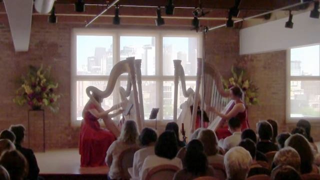 Chicago Harp Quartet ~ Bernard Andres, Soirées d’été Mvt. 2 смотреть онлайн