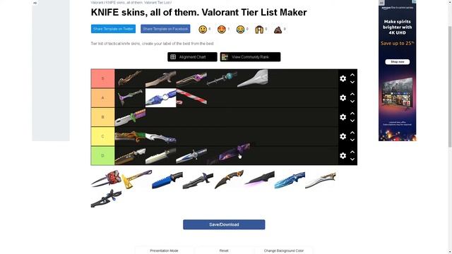 Valorant Knife tier list - best valorant knives ranked смотреть онлайн
