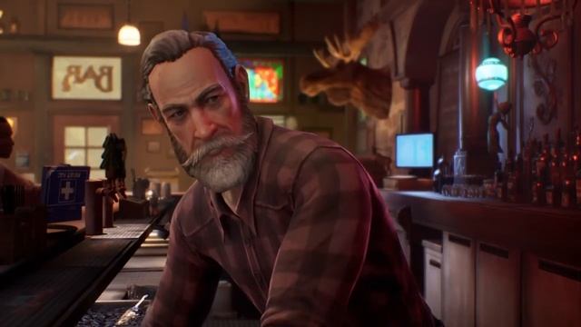 Life Is Strange True Colors - Alex Works In The Bar, Takes Duckie And Diane's Order.