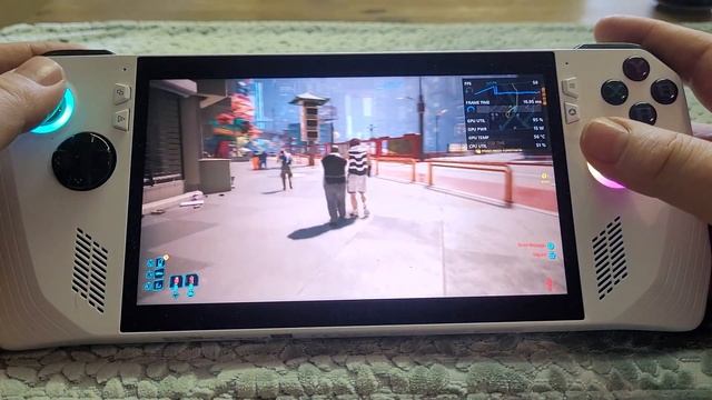 CP2077 Cyberpunk 2077 Asus ROG Ally Z1 AFMF Fluid Motion Frame Gameplay Demo, Smoother & Better FPS смотреть онлайн