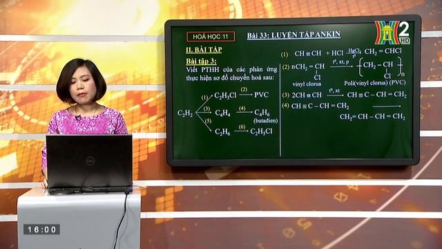 MÔN HÓA HỌC - LỚP 11 | LUYỆN TẬP: ANKIN | 15H45 NGÀY 14.04.2020 | HANOITV смотреть онлайн