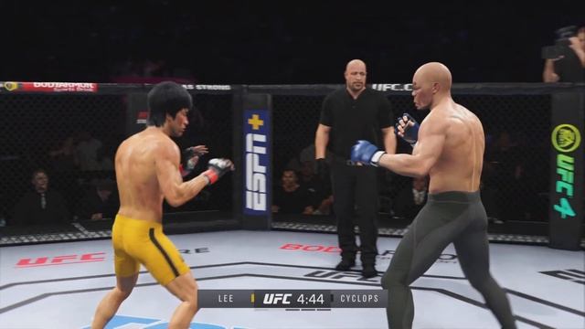 PS5 | Dragon Bruce Lee vs. Super Big Cyclops (EA Sports UFC 4) смотреть онлайн