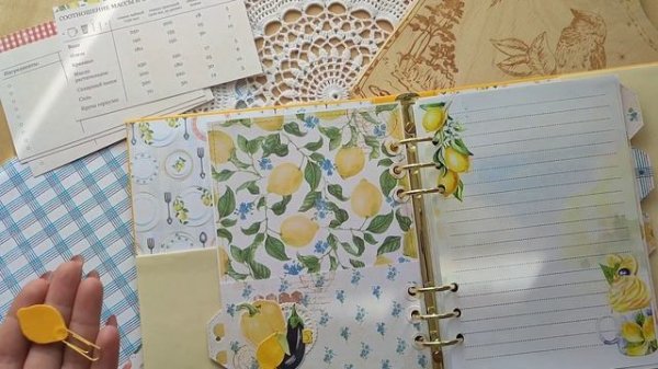 Обзор кулинарной книги #scrapbooking #diy