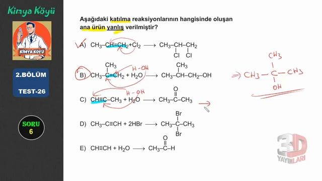 3D ORGANİK KİMYA | 2.BÖLÜM - TEST-26 | Bire Bir ÖSYM (2.BÖLÜM) смотреть онлайн