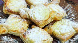 Слойка с творогом.