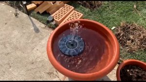 Еще один садовый Фонтан на солнечной батарее.