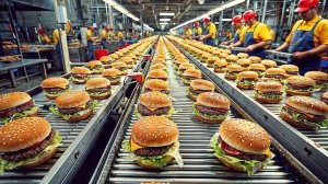 ВОТ КАК ДЕЛАЮТ БУРГЕРЫ В МАКДОНАЛЬДСЕ. ПРОИЗВОДСТВО ЕДЫ