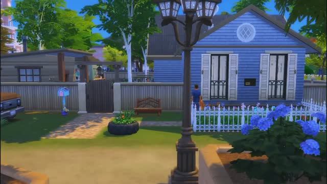 Дом для бабушки и дедушки🏡(строительство в симс4)#buildingahouse